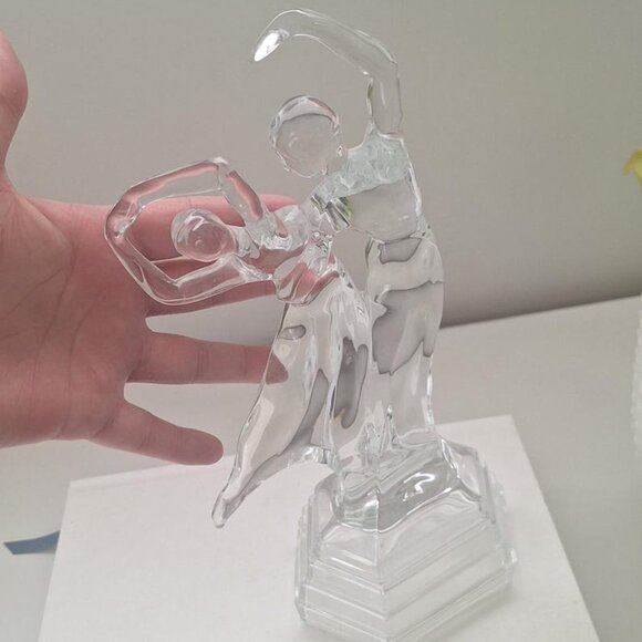 Vintage Crystal Ballerina Figurine: RCR Royal Crystal Rock ballet dancer statue - Picture 2 of 4